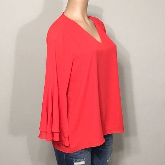 Alfani red blouse. NWOT - Picture 5 of 8